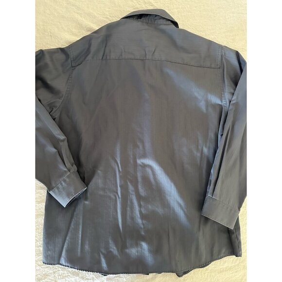 🌵4/$25 enneth Cole Reaction Men's Long Sleeve Blue Button-Down Shirt Size XL - Picture 7 of 7